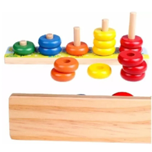 Cargar imagen en el visor de la galería, Juego de Madera Didáctico Arcoiris
