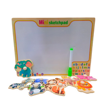 Cargar imagen en el visor de la galería, Tablero mágico y Rompecabezas 2 en 1 Animales Salvajes
