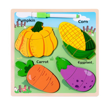 Cargar imagen en el visor de la galería, Tablero 2 en 1 Verduras
