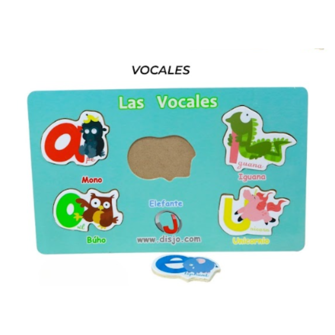 Rompecabezas Didáctico Las Vocales