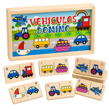 Cargar imagen en el visor de la galería, Dominó Infantil de madera
