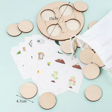 Cargar imagen en el visor de la galería, Tablero ciclo de la vida Montessori
