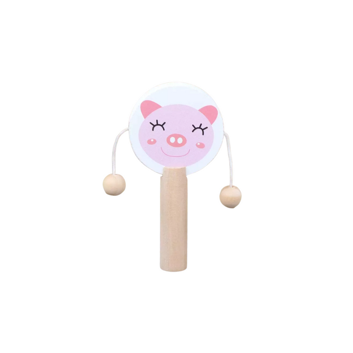 Sonajero de tambor en madera pequeño