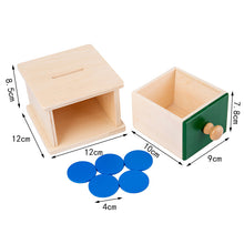 Cargar imagen en el visor de la galería, Caja de permanencia de moneda con cajón Montessori
