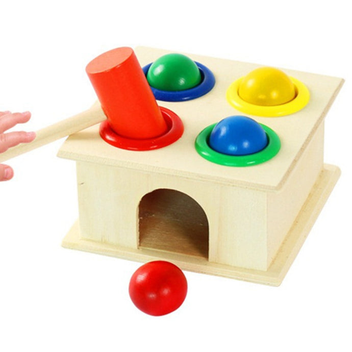Caja de permanencia con 4 pelotas y mazo pequeña